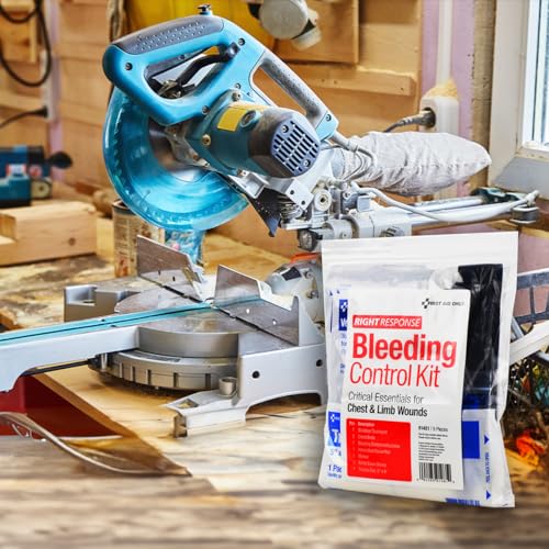 Image of First Aid Only 91481 Critical Essentials Bleeding Control Kit for Chest & Limb Wounds, 9 Pieces