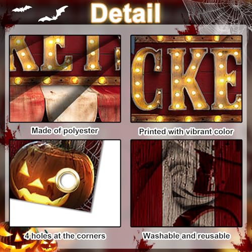 Lecheme Halloween Evil Circus Door Cover Creepy Carnival Party Decorations - image 5