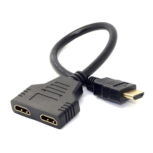 Miniatura 5 de chenyang Un HDMI macho a doble HDMI hembra Y Splitter Switch Cable adaptador de extensión para PC HDTV Laptop 1080P