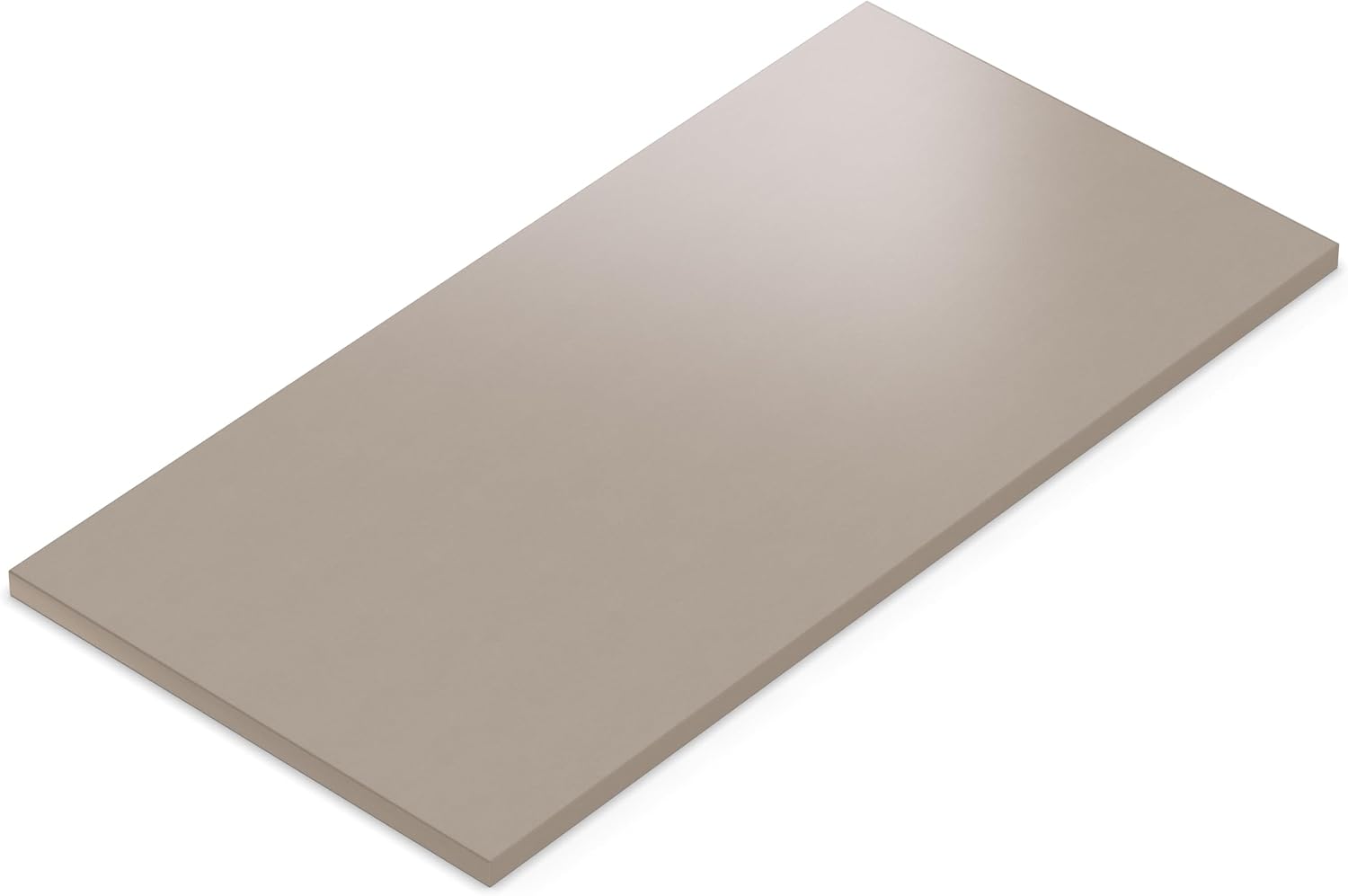 AUPROTEC Alux Champagne Table Top 19 mm 60 x 60 cm Chipboard with 2 mm ABS Edge and PU Gluing Melamine Resin Coated Elegant and Water-Repellent