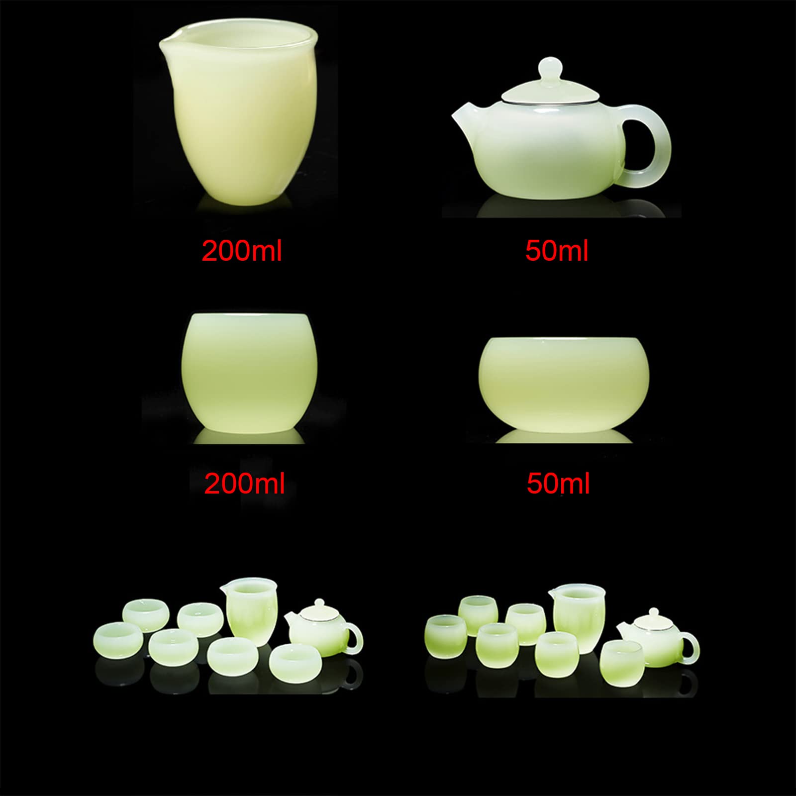 Czajnik herbata garnek herbata zestaw czajnik filtr garnek teaware prezent wyznaczający napój puer czajnik szklany kawa chiński styl zdrowie jadeit,A