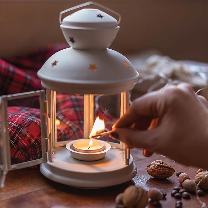 20 velas, velas de té, velas perfumadas, larga duración de 2 horas de combustión, para el hogar (azul)