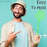 Invero® 4 x Pack of Fly Insect Swat Swatter Bug Mosquito Wasp Swatters ideal for Indoor or Outdoor Home Travels - Image 4