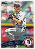 2011 Topps #355a Justin Verlander Detroit Tigers MLB Baseball Card NM-MT