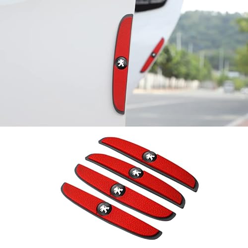 RIKCAT 4 pièces Bandes de Protection pour Bord de Porte latérale de Voiture, pour Peugeot 108 Hatch 208 2008 301 308 3008 308SW 408 4008 508 508SW 5008 Anti-Collision Anti-Rayures Accessoires,C