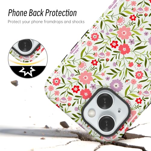 Turenature Compatible with iPhone 13 Case Cute Floral Print-Style-14 - image 4
