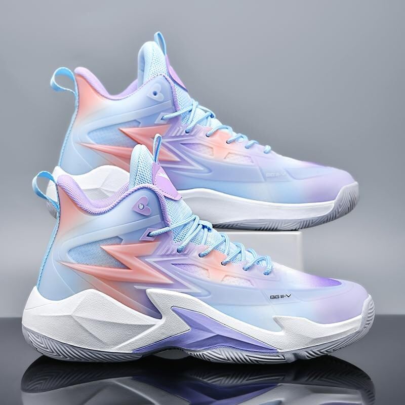 Chaussures de basket-ball hommes légères pour marche et look décontracté - 4