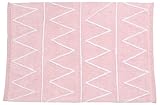 Alfombra lavable. Lorena Canals Hippy suave lavable alfombra (rosa)