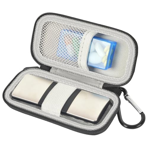 ALKOO Heart Monitor Case for AliveCor for KardiaMobile 1-Lead/for KardiaMobile 6L / for KardiaMobile 6L Max Hard EKG Monitor Travel Storage Bag with Pill Box and Carabiner Box Only