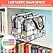 Wanmu 6 Packs Large Toy Storage Bags, Clear Organizer Bags with Labels Board Game Storage Waterproof Reusable Toy Bag with Zipper for Building Blocks, Puzzle, Kids Books(11.81 × 7.87 × 3.93 inches)