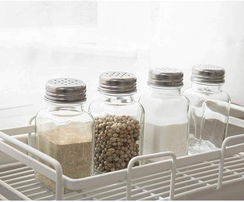 1PCS Barbecue Kitchen salt pepper Glass Cruet Condiment Bottles Seasoning Cans Pepper Shakers Shaker Spice Container Jar