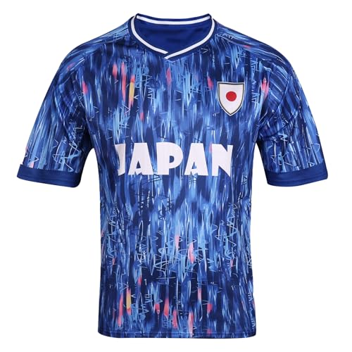 HANLIDA Mens 2026 Fan Soccer Jersey Japan Soccer Jersey- Fan Version Short Sleeve Shirt for Game Day
