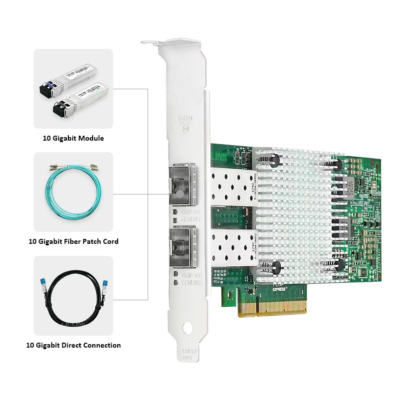 Amazon.co.jp: LR-LINK PCIe x8 デュアルポート 10G SFP+ イーサネット