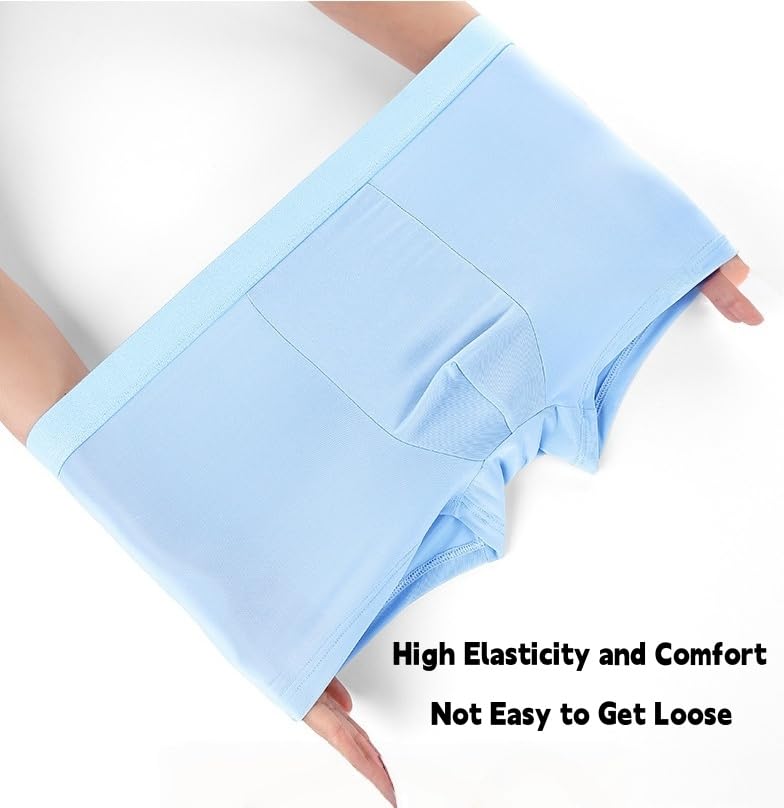 Nuvellor Ice Boxer Pro Ultra Comfortable Premium Silk Underwear, Men Cooling Breathable Stretch Briefs Nuvellor Underwear4