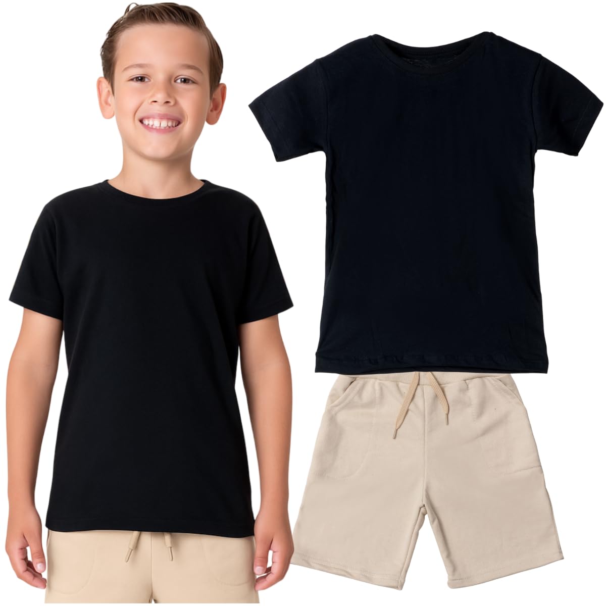 Kit Camiseta e Bermuda Short Infantil Menino Roupa Conjunto Verão Juvenil – Básica Manga Curta em promoção! Veja a oferta e mais achadinhos de Meninos 9 Hoje é o melhor dia para comprar Kit Camiseta e Bermuda Short Infantil Menino Roupa Conjunto Verão Juvenil – Básica Manga Curta com aquele preço maroto! Promoção! Aproveite a oferta! 9