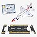 Hot Wings F-16 Thunderbird with Connectible Runway,Red/White/Blue