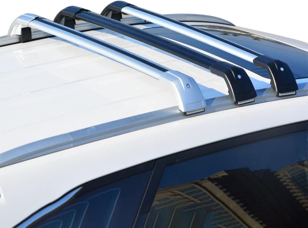 Roof Rack Cross Bars for Ford Ranger Raptor 2015-2022, Heavy Luggage Rack Replacement Accessories,Cross Bar for Kayak Canoe Bike Snowboard,A-Silver