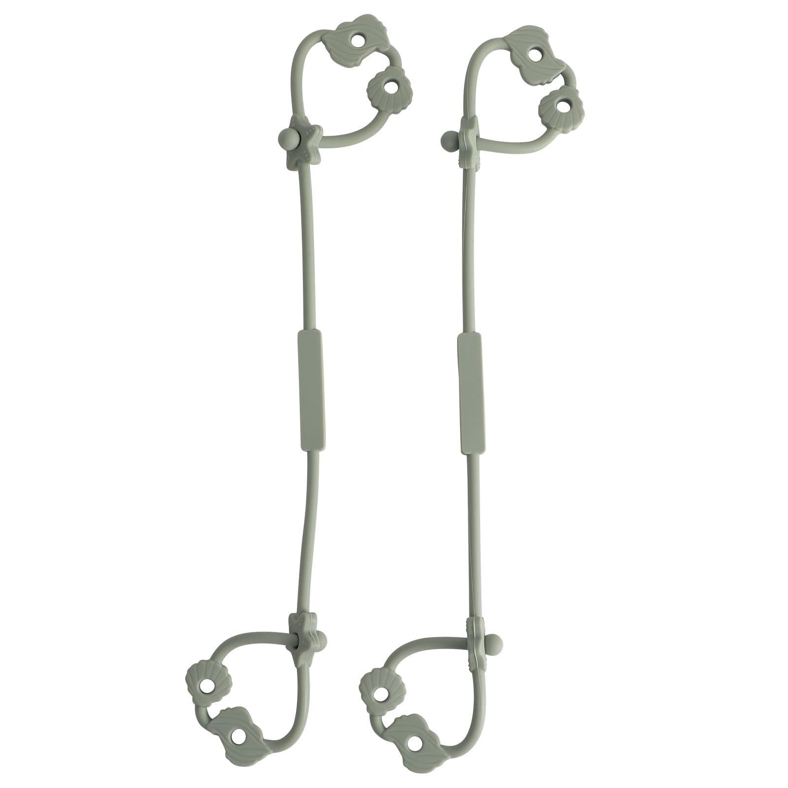 Cup Catcher, Spielzeug Sicherheitsgurte Trinkbecher Halteriemen für Kinderwagen Hochstuhl Autositz, aus Lebensmittelqualität Silikon, 100% BPA-frei, 2er-Pack (Sage x 2)