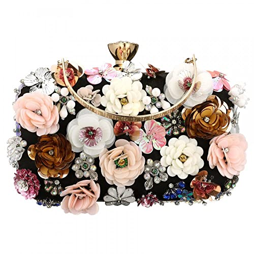 Sac à main à paillettes motif floral, le cadeau idéal pour illuminer ses soirées de bal
