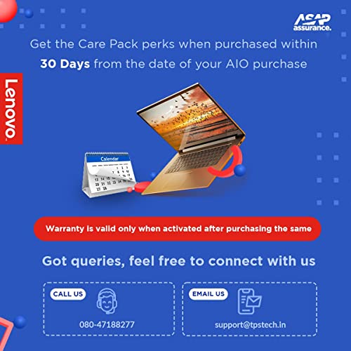 Image of Lenovo Branded 1 Year Extended Warranty Pack with Onsite Service for Lenovo Legion 5 /5i IdeaPad Flex 5 /5i Slim 5 /5i IdeaPad C340 L340 S340 S540 (Email Delivery, No Physical Kit) for B2B