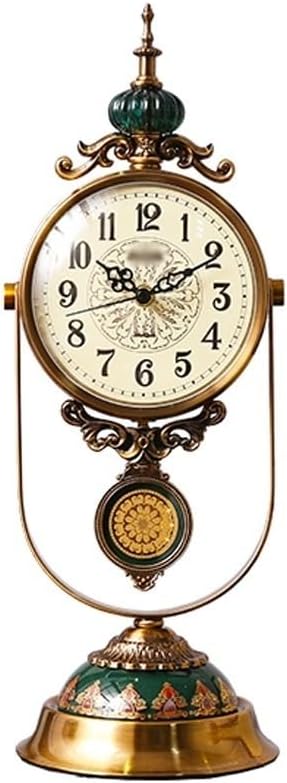 Desk Clock Elegant Desk Clock Home Living Room Clock Fashion Retro Clock Ornaments Creative Desk Pendulum Clock Desk Clock Seat Clock