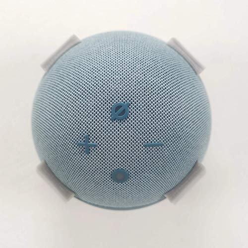 3D Cabin Montura para Echo Dot 4ª generación soporte de pared / techo 4 cierre (blanco)