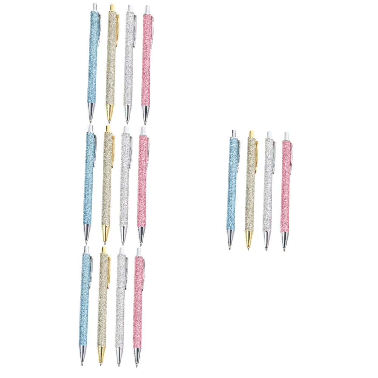 Lurrose 16 Pièces stylo à bille stylo publicitaire s à bille rétractables s bille pen gel pailleté d'affaires s à bille multi-usages Unité centrale