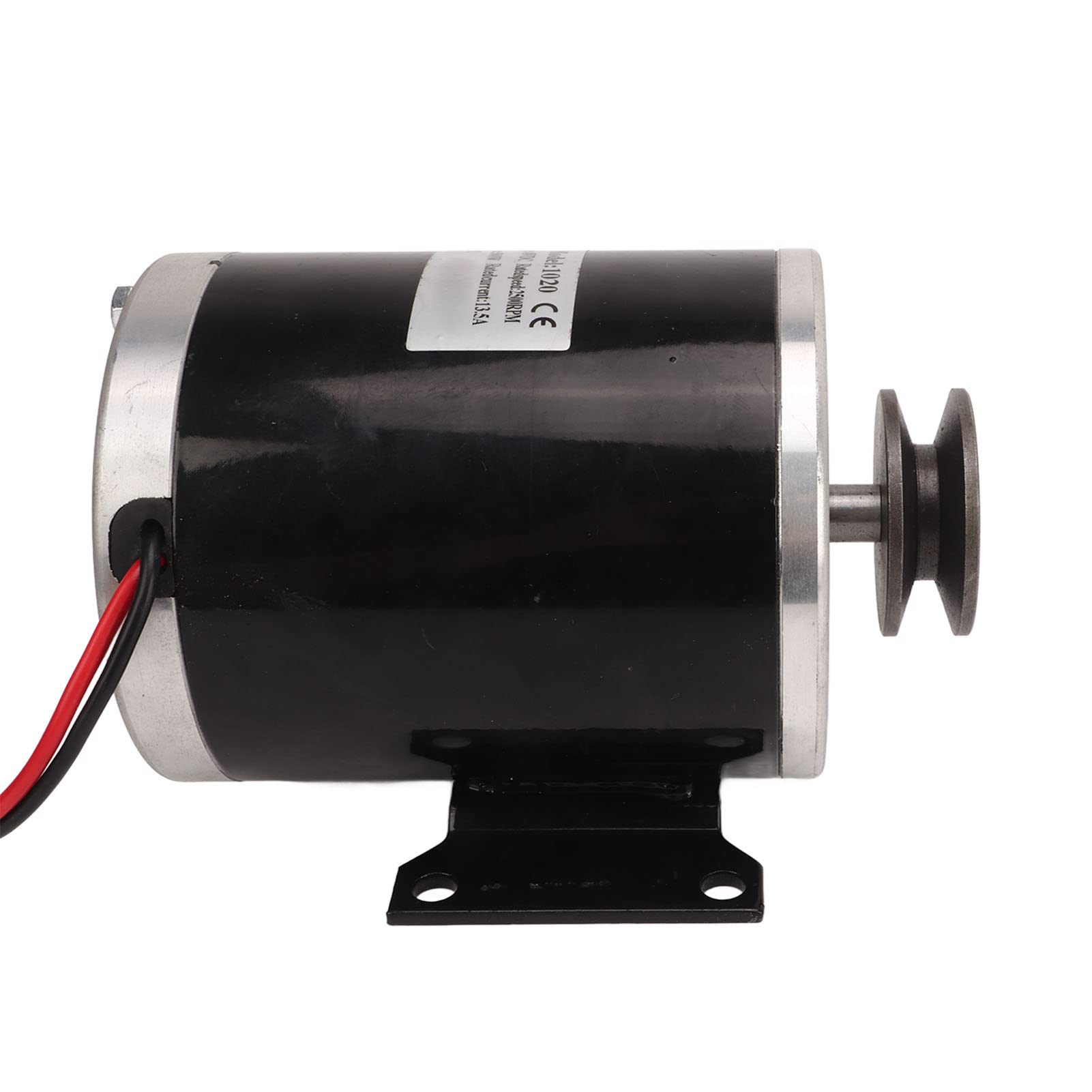 Cryfokt Motor de Polea Eléctrica de 500W, Aleación de Aluminio Cepillado de Poco Ruido para Bicicletas Eléctricas, Scooters y Motocicletas