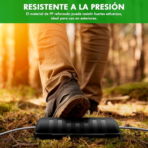 Miniatura 6 de Restmo Caja De Cables Eléctrica Impermeable Ip44 Para Exteriores, Caja De Protección Grande De Enchufe Para Cable De Extensión, Resistente A La Intemperie, Herramienta Eléctrica, 29x11x7.5cm, Negro