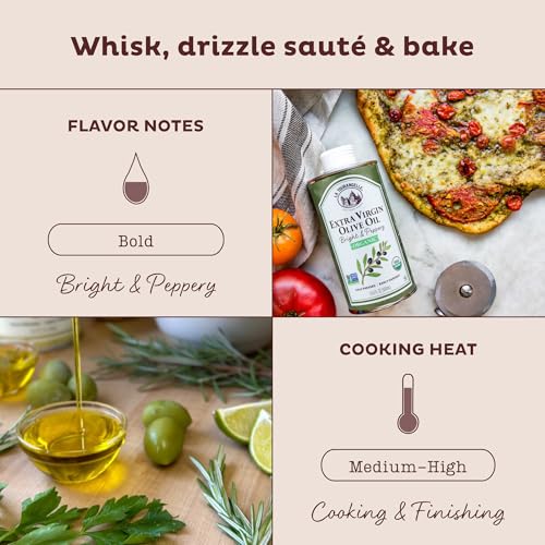 Image of La Tourangelle, Organic Extra Virgin Olive Oil, Cold-Pressed Early Harvest EVOO from Spain, Bright & Peppery, 33.8 fl oz (1 Liter) - Spanish with Polyphenols for Cooking, Drizzling, Marinades, and Dipping