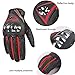 SCOYCO Men's Race Extreme Sports Outdoor Motorcycle Gloves(RED,XL