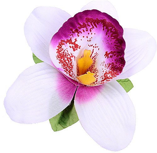 Preisvergleich Produktbild Unbekannt Edle Tiki ORCHIDEEN Blumen Flower Haarspange Rockabilly Haarschmuck