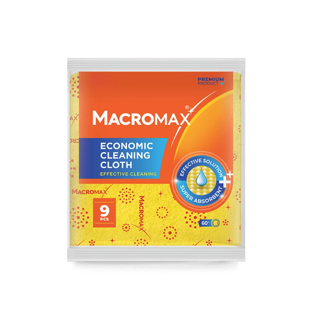 Economic Cleaning Cloth – 9 Pcs Pack | Multi-Purpose, Absorbent & Durable for Everyday Use
