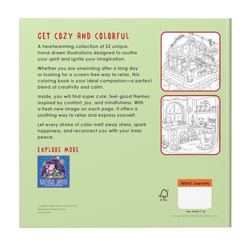 Image of Cozy Spaces - Cute and Calm Coloring Book: Cute & Cozy Coloring Book for All Ages | Illustrations for Mindfulness & Art Therapy with Practice Pages & Quick Tips I For Stress Relief and Mindful Creativity | Select Learning