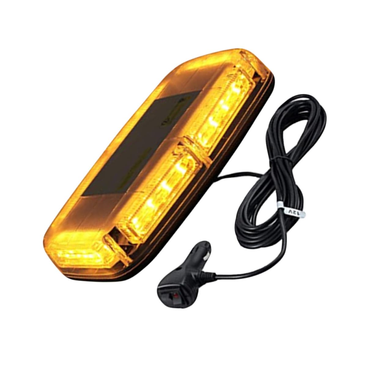 Luz de Advertencia LED de Alta Luminosidad para Coche y Camión Base Magnética, Material Abs Resistente, Adecuado para Emergencias y Condiciones de Nieve