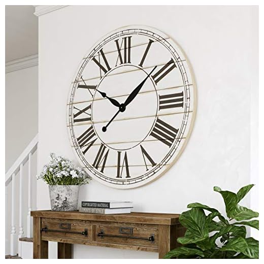 7005 48" Renata Wood Standard Wall Mounted Clock