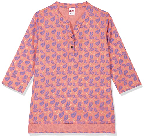 Image of Amazon Brand - Jam & Honey Girl's Cotton Regular Short Kurti