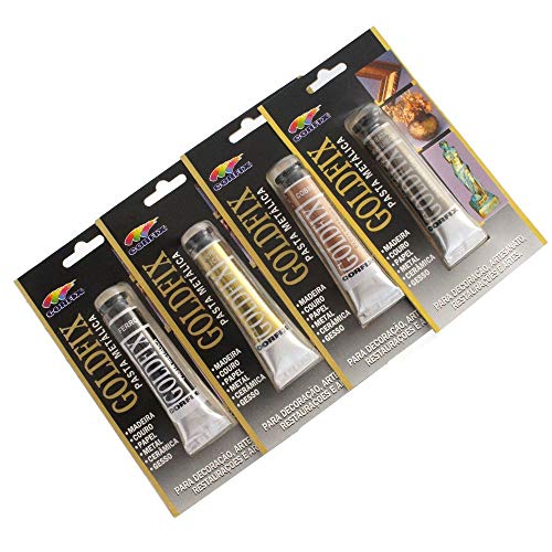 PASTA METÁLICA GOLDFIX 20ML AVULSO CORFIX PRATA ENVELHECIDA 243