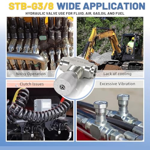Vanne de contrôle de débit hydraulique bidirectionnelle M14 pour mini-pelle - 3