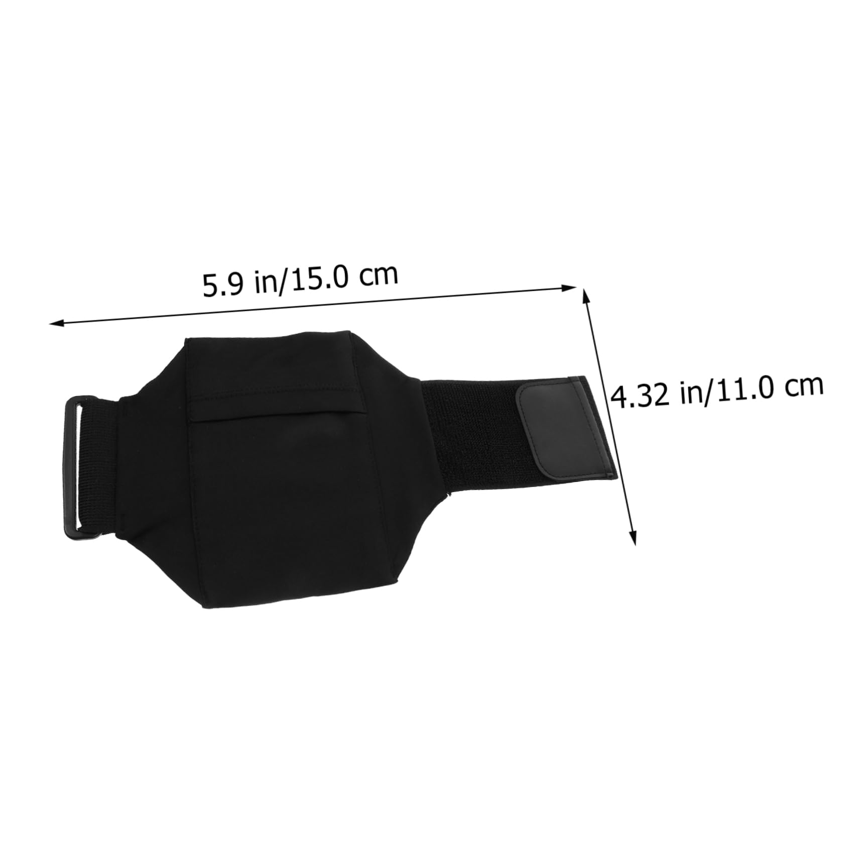 UPKOCH 3 Series Bolsa De para Teléfono Celular Móvil Cinturón De Correr para Teléfono Gimnasia Bolsa Telefónica Bolsas De Bolsa para Correr Banda Elástica Negro 2 Piezas X 3