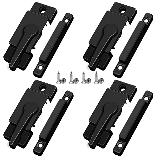 Window Sash Locks and Keeper ZUONAI 4 Pack Solid Metal Vinyl Window Sash Locks for Double Hung...