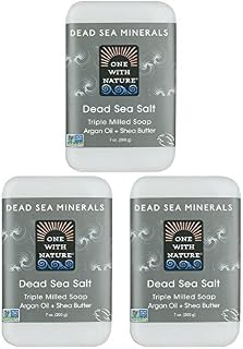DEAD SEA Salt SOAP 3 PK - Shea Butter, Argan Oil, Magnesium, Sulfur