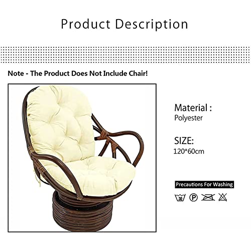 Coussin de chaise à bascule de remplacement avec support dorsal intégré - 4