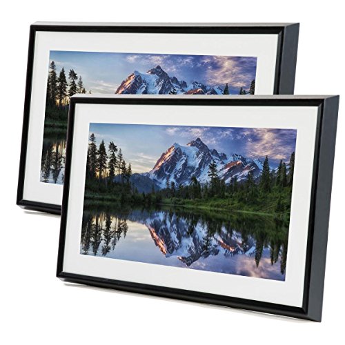 Meural Canvas Leonora 27" Widescreen LCD WiFi Digital Photo Frame - Black, 2-Pack