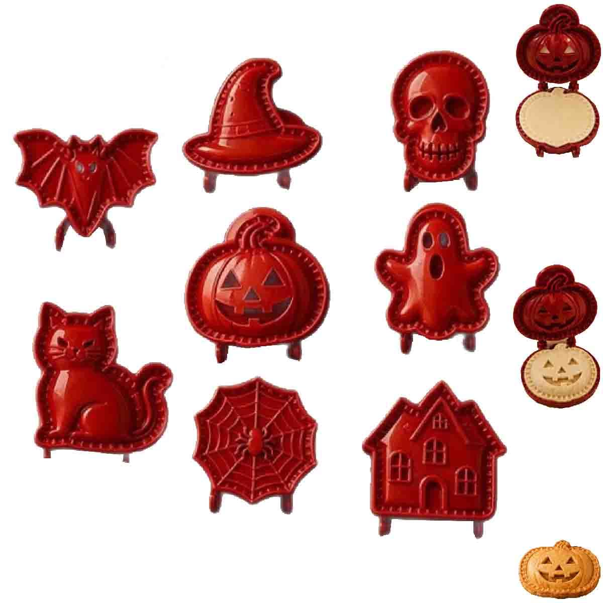 Set mit Halloween-Mini-Taschenpasteten-Formen (8 Stück)