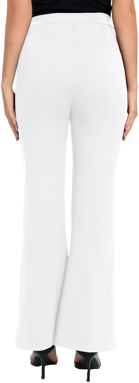 Urban CoCo Women's Flare Dress Pants with Pockets High Waist Slacks Pull On Work Casual Petite/Regular/Tall Pants - Image 6