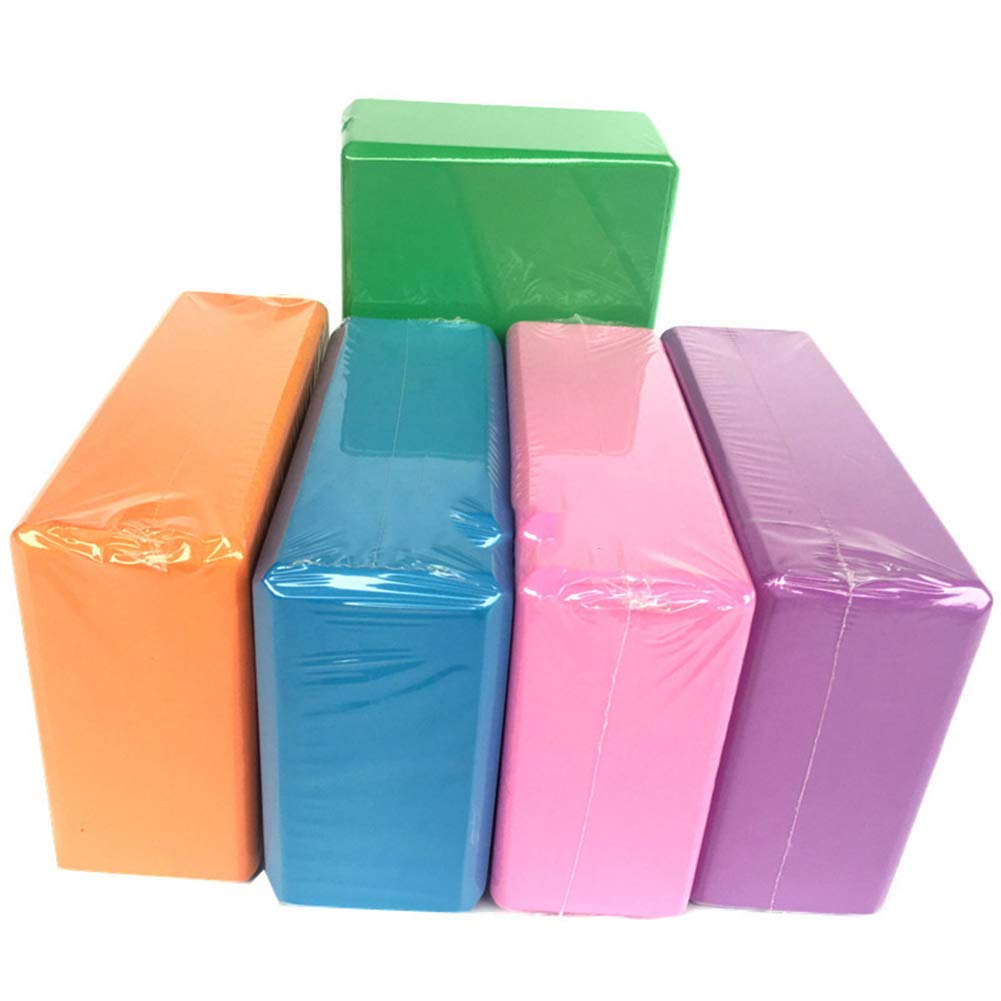 AIZYR Bloque De Yoga, Bloques Yogaer Yoga - Espuma EVA De Alta Densidad Bloque De Ejercicio Monocromo, Soporte Instantáneo Y Mejora Tus Poses Y Flexibilidad,Verde