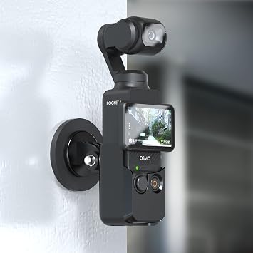 Magnetic Mount, Magnet Bracket Expansion Adapter Holder on All Metal Surfaces Compatible with DJI Osmo Pocket 3, DJI Action 5Pro/4/3, GoPro 13/12/11/10/9 and More Action Cameras