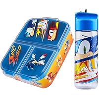 Sonic The Hedgehog Fiambrera Infantil con Compartimentos y
