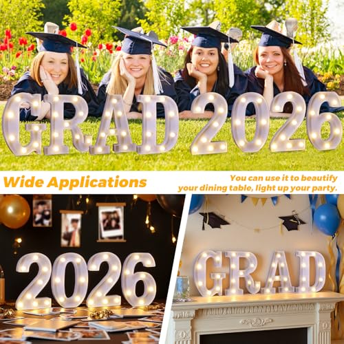 2026 Light Up Numbers, Class of 2026 Marquee Light Sign Graduation Decor by TEHIBIEN - Used condition - Image 5